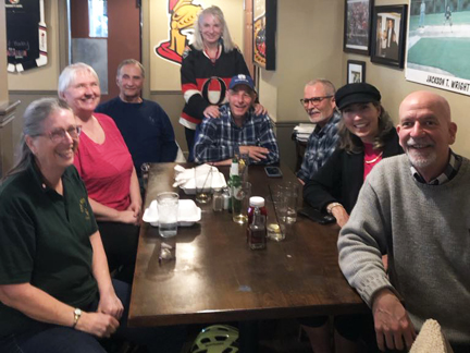 The CWALC pIlots met at the Thirsty Moose.